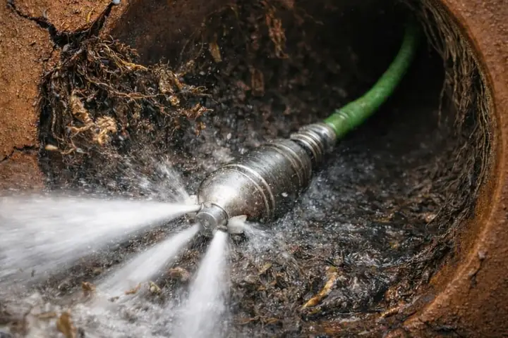 Rooter Champion at work: gurgling drains