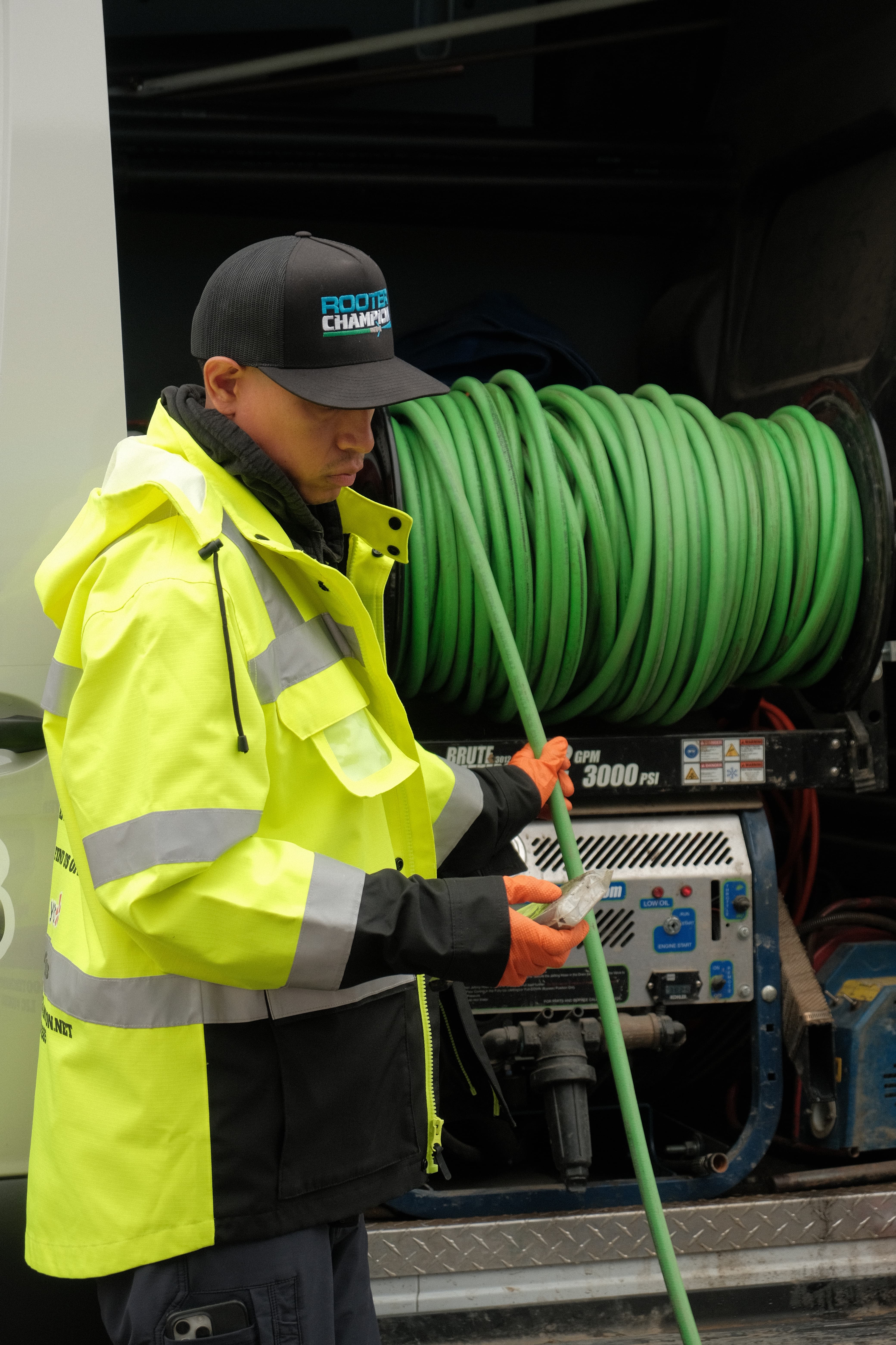 Rooter Champion tech at work