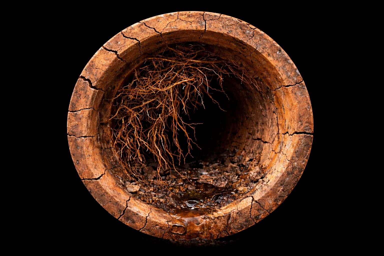 Before &mdash; pipe with root intrusion