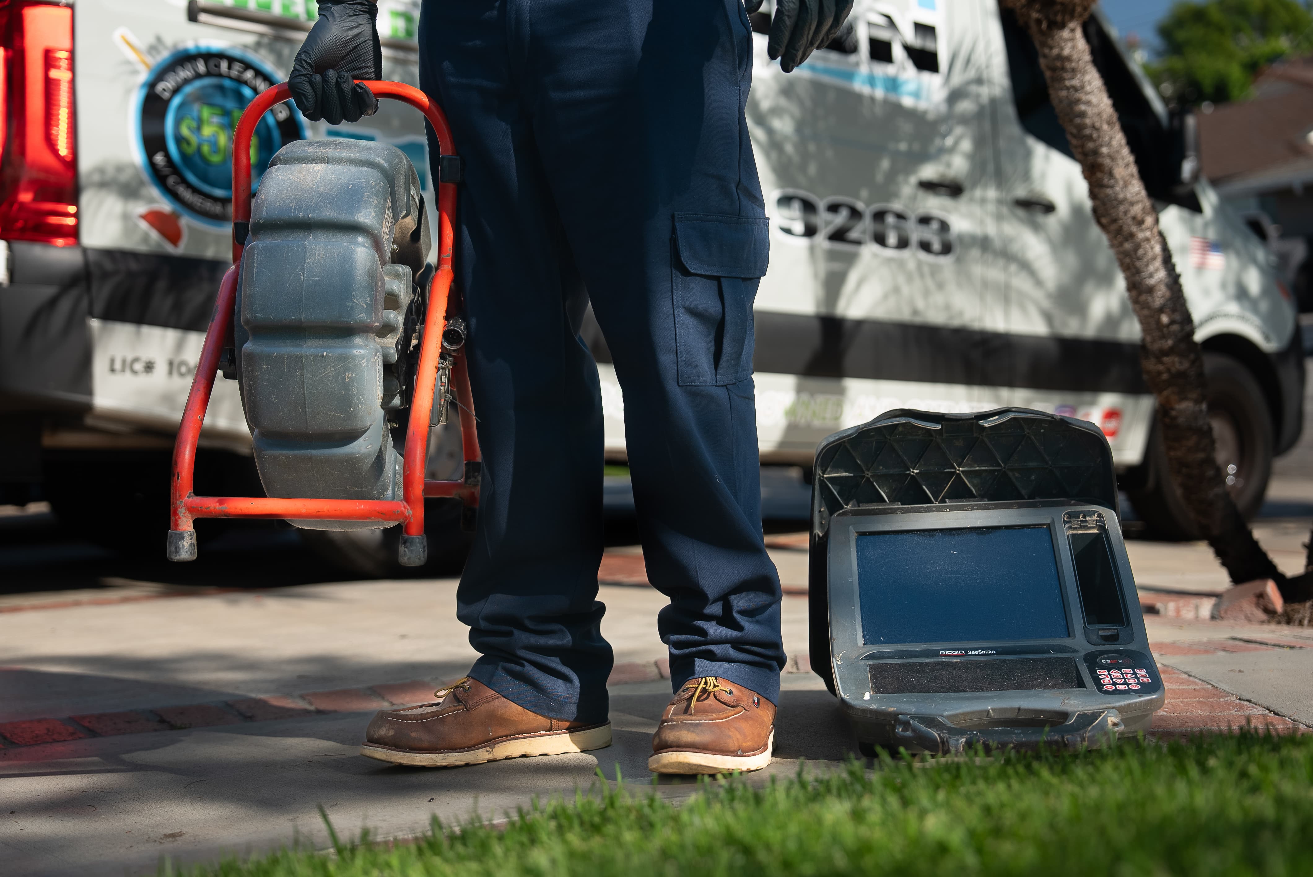 Camera inspection in action